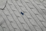 Original Men's Pony Logo Cotton Cable Knit Polo Shirt with Button Collar