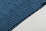 Original Men's Pony Logo Cotton Cable Knit Polo Shirt with Button Collar