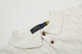 Original Men's Pony Logo Cotton Cable Knit Polo Shirt with Button Collar