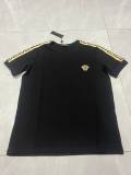 5A Unisex Cotton Embroidery T-shirt Black
