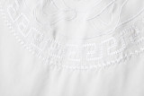 5A Unisex Cotton Embroidery T-shirt Black