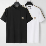 5A Unisex Cotton Embroidery T-shirt Black