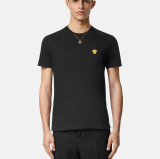 5A Unisex Cotton Embroidery T-shirt Black
