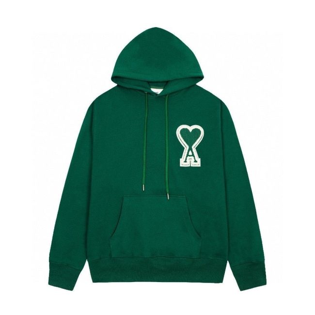 5A Coeur Embroidered Logo Hoodie Green