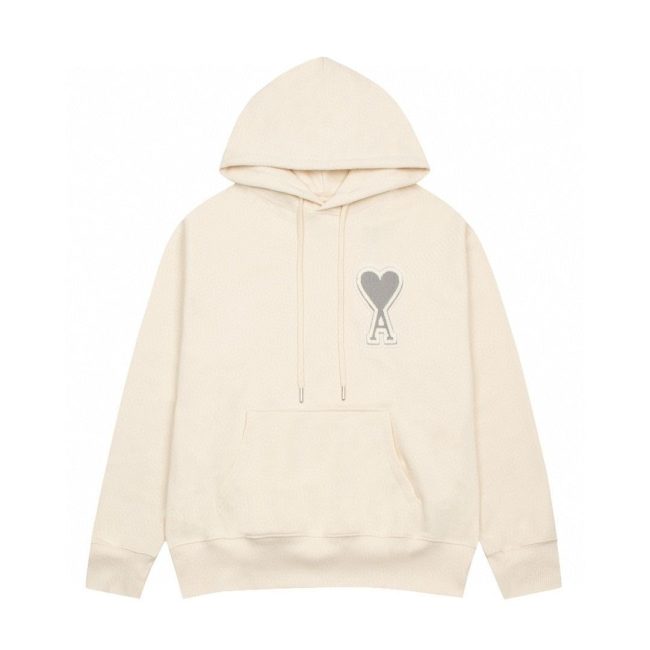 5A Coeur Embroidered Logo Hoodie Beige