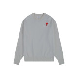 5A Coeur Embroidered Logo Crew Neck Sweater Grey