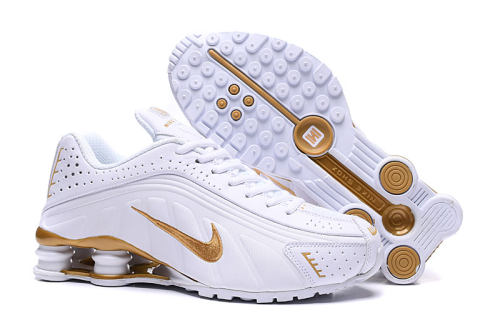 5A Shox R4 Sneakers Running Shoes White