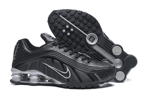 5A Shox R4 Sneakers Running Shoes Black