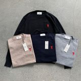 5A Coeur Embroidered Logo Crew Neck Sweater Blue