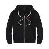 5A Normal quality Double-Knit Full-Zip Hoodie Black