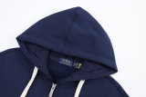 5A Normal quality Double-Knit Full-Zip Hoodie Pink