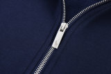 5A Normal quality Double-Knit Full-Zip Hoodie Pink