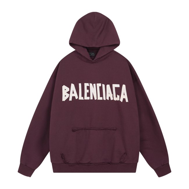 Original Tape Type Ripped Pocket Hoodie