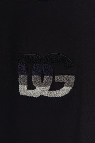 Original 25SS Cotton T-shirt Flocked Graphic Tees Luxe Touch