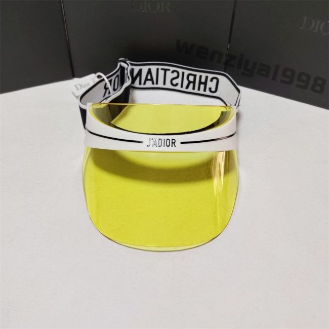 5A DiorClub V1U Fashion Sun Hat Yellow