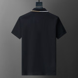 5A Spring Summer Simple Short Sleeve Polo Shirt Black 30096#