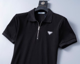 5A Spring Summer Simple Logo Short Sleeve Polo Shirt Black 30093#