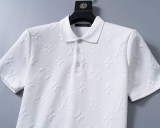 5A Spring Summer Short Sleeve Polo Shirt White 30113#