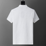 5A Spring Summer Short Sleeve Polo Shirt White 30113#