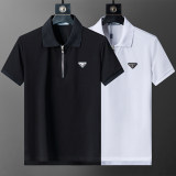5A Spring Summer Simple Logo Short Sleeve Polo Shirt Black 30093#