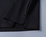 5A Spring Summer Simple Short Sleeve Polo Shirt Black 30096#