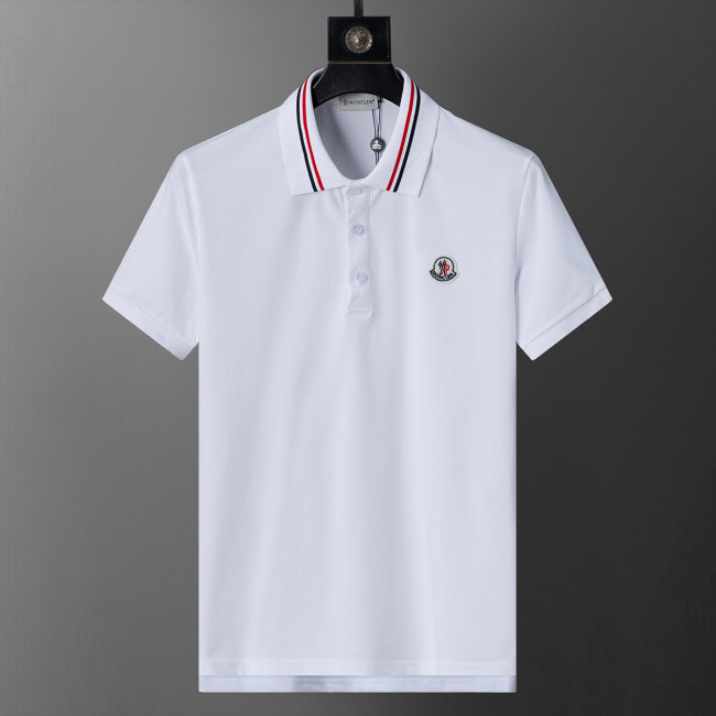 5A Spring Summer Simple Logo Short Sleeve Polo Shirt White 30099#