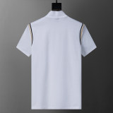 5A Spring Summer Embroidered Logo Short Sleeve Polo Shirt White 30098#