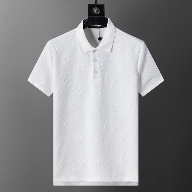 5A Spring Summer Short Sleeve Polo Shirt White 30113#