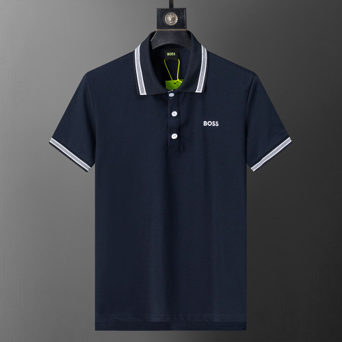 5A Spring Summer Embroidered Logo Short Sleeve Polo Shirt Blue 30079#