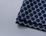 5A Spring Summer Jacquard Logo Short Sleeve Polo Shirt Blue 30114#