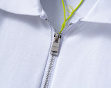 5A Spring Summer Simple Short Sleeve Polo Shirt White 30096#