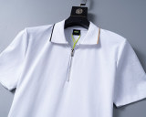 5A Spring Summer Simple Short Sleeve Polo Shirt White 30096#