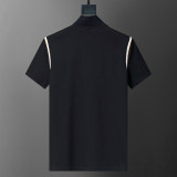 5A Spring Summer Embroidered Logo Short Sleeve Polo Shirt Black 30098#