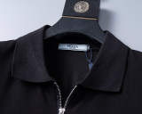 5A Spring Summer Simple Logo Short Sleeve Polo Shirt Black 30093#