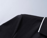 5A Spring Summer Simple Short Sleeve Polo Shirt Black 30096#