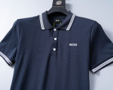 5A Spring Summer Embroidered Logo Short Sleeve Polo Shirt Blue 30079#