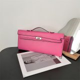 5A Women's Simple Solid Color Kelly Cut Pochette