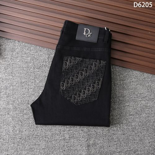5A Spring Summer Men's Jeans Slim Fit Denim Black D6205