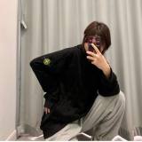 5A Hooded Sweatshirt with Pouch Pocket Black