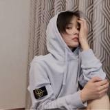 5A Hooded Sweatshirt with Pouch Pocket Grey Hoodie
