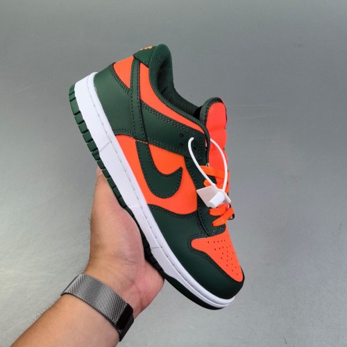 5A SB Dunk Low Casual Versatile Sneakers Orange Green