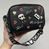 Women's Double Zipper Double Layer Printed Crossbody Bag Shoulder Bag 85337