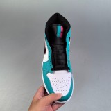 5A Air Jordan 1 Mid Basketball Shoes Black White