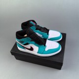 5A Air Jordan 1 Mid Basketball Shoes Black White