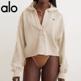 5A Women's Hooded Yoga Wear Beige