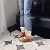 Women's Soft Footbed Clogs Sliders leather slippers