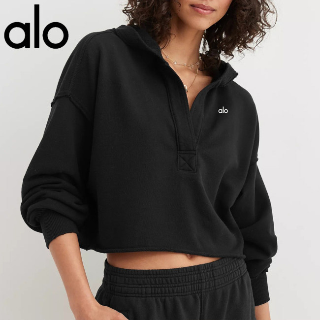 5A Women's Hooded Yoga Wear Black
