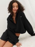 5A Women's Hooded Yoga Wear Black