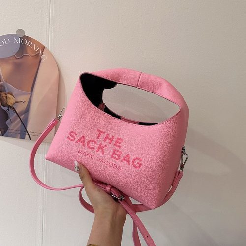 5A Women's Simple Versatile The Mini Sack Bag Pink
