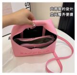 5A Women's Simple Versatile The Mini Sack Bag White
